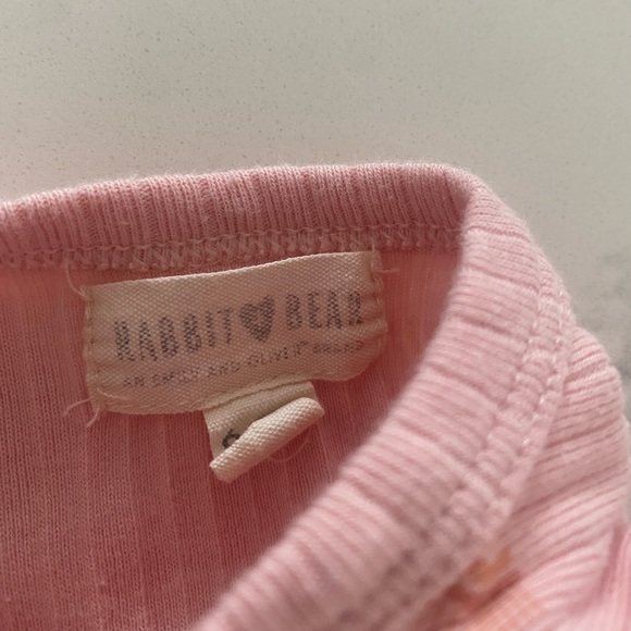 Rabbit Bear Ribbed Footie - Picture 2 of 2